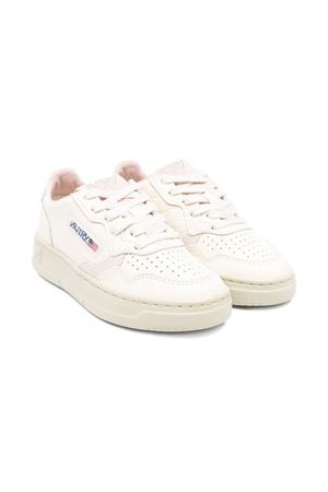 sneakers in pelle bianco AUTRY KIDS | KULKNU08SILVSANDMAR